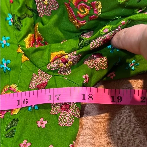 Johnny Was Floral Green Women's Coat - Picture 7 of 11